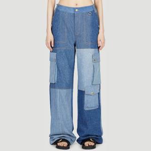 마린세르 패널 카고 진 P120SS23WU 06 MEDIUM DARK BLUE