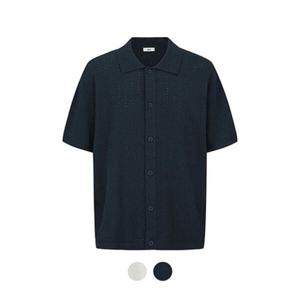 [앤드지][앤드지] 부클사 오픈 카라 반팔 가디건_BZD2EC1106