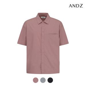 [앤드지][앤드지] 오버핏 캐주얼 반팔 셔츠 A_BLD2WC1054