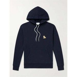 메종키츠네 후드 티셔츠 IU00355KM0001NAP480 NAVY DOM