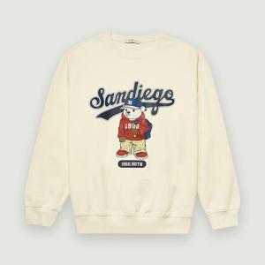 [행텐 틴즈]공용 베이직셋업 피즐리베어 그래픽 맨투맨_021(10480-031-651-12)