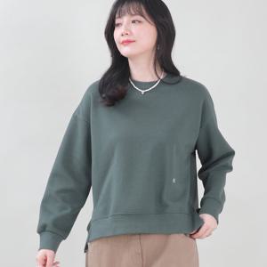 애비뉴투지 엄마옷 사이드 트임 기모 맨투맨 메탈장식 겨울 티셔츠 A02532