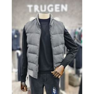 [트루젠]프리미엄 구스 다운 모직 패딩 조끼(EW0-MIH071)비지니