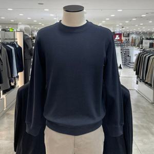 [지오지아]트윌 조직 풀오버 맨투맨 티셔츠_ABE4TR1105_DNV_DG