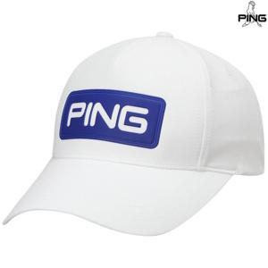 [핑골프][양말증정]남성 사각 로고 5쪽 볼캡 111E1CP004_BL