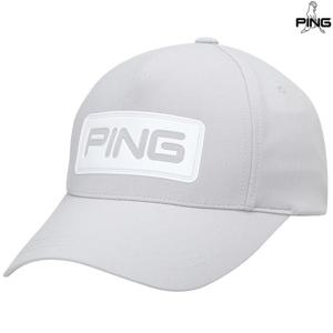 [핑골프][양말증정]남성 사각 로고 5쪽 볼캡 111E1CP004_GY