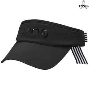 [핑골프][양말증정]여성 뒷리본 썬바이저 121E1CP051_BK