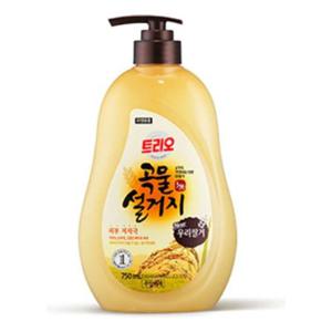 트리오 곡물설거지 우리쌀겨 750ml 애경 주방세제