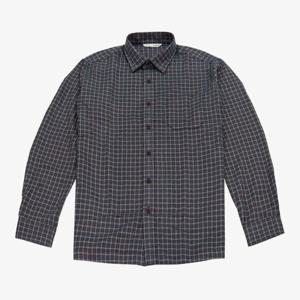 [크로커다일남성]노멀 약피치 윈도우 체크 노멀핏 남방 CDAAAWS3