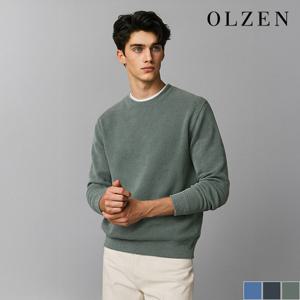 [올젠] 가먼트다잉 심플 라운드 니트 (ZOD1ER1304)