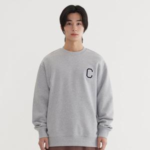 [커버낫] [TAG가 75,000] C 로고 맨투맨 Melange Gray