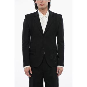 오프화이트 수트 자켓 OMEN094S24FAB0011010 Black