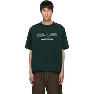25 FW 언더커버 남성 그린 UP1E4808 티셔츠 251414M213016