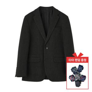 [맨잇슈트]다크 그레이 마이크로 경량 스트레치 블레이저 재킷 (122) + 타이증정