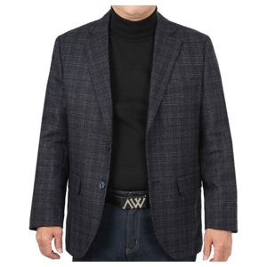 [리빌모아]겨울 남성 체크 콤비 정장 자켓 HS-COW-4-네이비