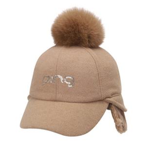 [핑]골프 여성 퍼방울 귀달이 변형 볼캡 121D4CP052-BG_BP