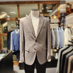 [레노마캐주얼]봄,여름 슬림핏 스판 베이지 캐주얼 자켓 RQBIBJ93GRDL