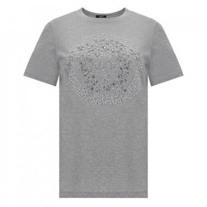 베르사체 크리스탈 메두사 엠벨리쉬드 티셔츠 1014272-1A11599-LIGHT 그레이