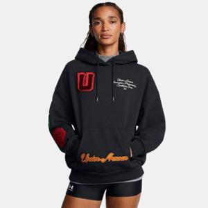 언더아머후드티 RQD 1389150-001 여성 UA 아이콘 헤비웨이트 테리 오버사이즈 후디