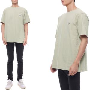 [메종키츠네] 24FW 남성 볼드 폭스헤드 패치 반팔티셔츠 (MM00127KJ0118 P129 24F)