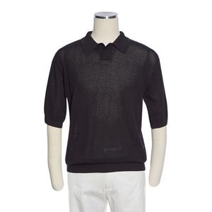 [레노마캐주얼]SS 레노마 봄여름 블랙 면100 반팔 카라티셔츠 RQFMKT72ADG