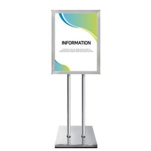 입구간판 포스터 개폐식 스탠드(OPS-1400CP) A2 크롬