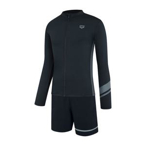 아레나]에센스 레귤러핏 집업 래쉬가드세트A5BM1PC05BLK_MN