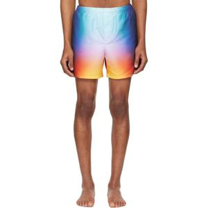 25 FW 카사블랑카 남성 멀티컬러 타이다이 스윔 쇼츠 251195M208006