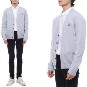 [메종키츠네] 24SS 남성 볼드 폭스헤드 패치 가디건 (MM00509KT1036 H410 24S)