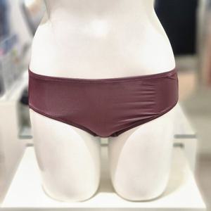 [엘르] 버건디 솔리드 햄라인 팬티 EDWBP921BGD