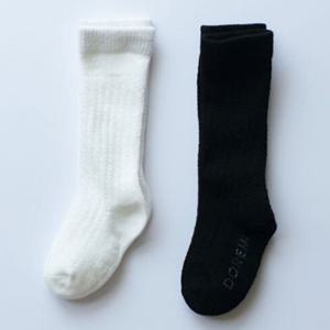 아기양말 베이비 아기 니삭스 2족 흰색 검정 유아 아동 반양말