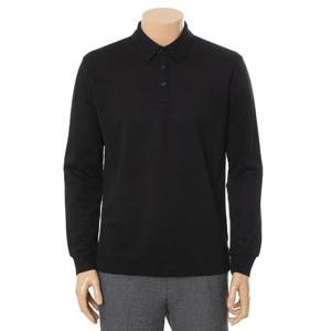 [바쏘]바쏘 SS 블랙 고급 면 혼방 스트레치 기능성 기본카라 긴팔티셔츠BSY5KT40A