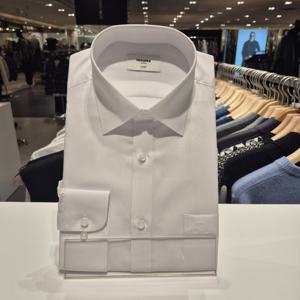 [레노마] 텐셀 구김적은 남자 정장 일반핏긴팔셔츠RZRSG1902화이트