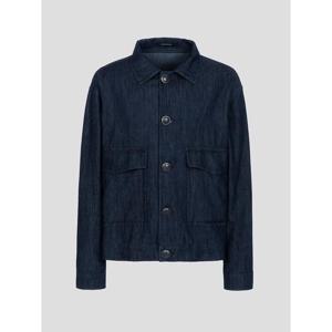 [LANSMERE] TAGLIATORE 셔츠 카라 데님 블루종 - 네이비 (LA5237TT1R)