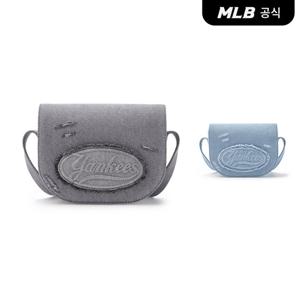 [MLB] 레터링 빈티지 데님 크로스백 (2 COLOR)