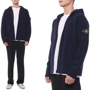 [스톤아일랜드] 23FW 남성 와펜 패치 울 후드집업 (7915523B6 V0020 23F)