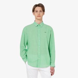 라코스테 공식 남성 강연 스트라이프 셔츠 CH407E-55G TTF