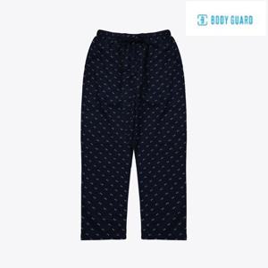[예스]초경량 얇고 시원한 네이비 도형 문양 남/여공용 이지웨어 바지 BGMEZ1U3