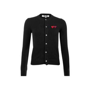 25SS 더블 하트 와펜 가디건 블랙 AX-N057-051-1