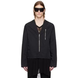 25 FW 릭오웬스 남성 블랙 할리우드 V 세이프티 재킷 251232M180000