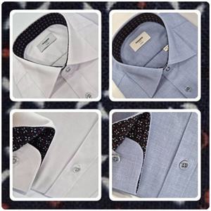 [레노마셔츠]일반핏/카라.소매 안 배색/모달 트윌 스판/긴소매