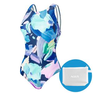 아레나 여성 수영복 로사 원피스 U백 A5SL1LS02 NVY 수영손가방 증정