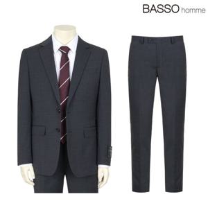 바쏘옴므 울 블렌디드 슬림핏 쿨맥스 정장 세트 (WSX2JT26BWSX2PT26B)