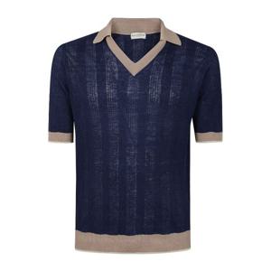 발란타인 투톤 브이넥 반팔 폴로 티셔츠 B2H03214L13 93513