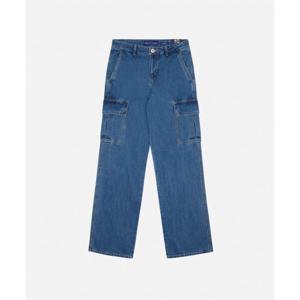 [클라이드]남자 루즈 스트레이트 카고 데님 청바지 FOBDP263M