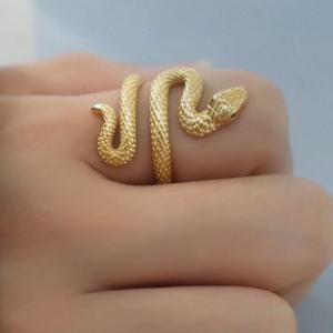 뱀반지 패션 스네이크 반지 포인트 행운 특이한