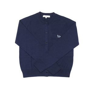 메종키츠네 여성 베이비 폭스 패치 레귤러 가디건 네이비 MW00507KT1036 P492