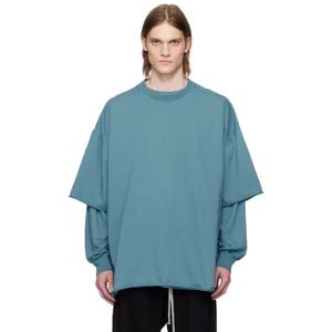 25 FW 릭오웬스 남성 블루 할리우드 토미 허슬러 티셔츠 251126M213054