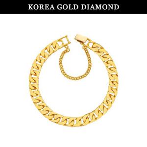 [한국금다이아몬드] 남자 순금 팔찌 면 체인 24K 37.5g