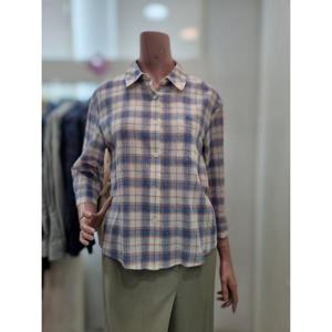 올앤선드리 세이브존06 칠부소매쿨체크 BL A5M3B477